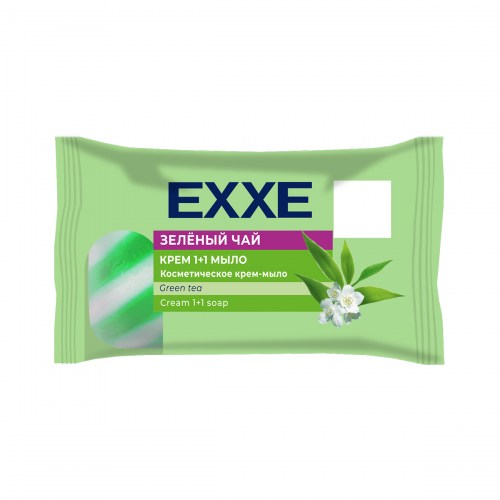 EXXE мыло 1+1 флоупак Зеленый чай